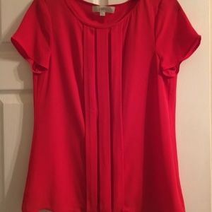 size small red loft blouse